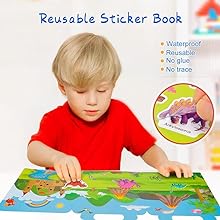 sticker book, reusable sticker books for tod