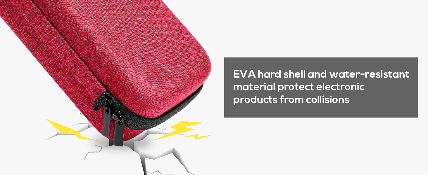 ProCase Hard Travel Electronic Organizer Case