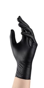 OKIAAS Black Vinyl Gloves