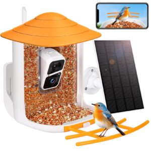 Yarmiene Bird Feeder with Camera