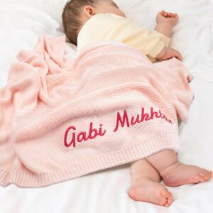 TICBIK Personalised Baby Knitted Blankets