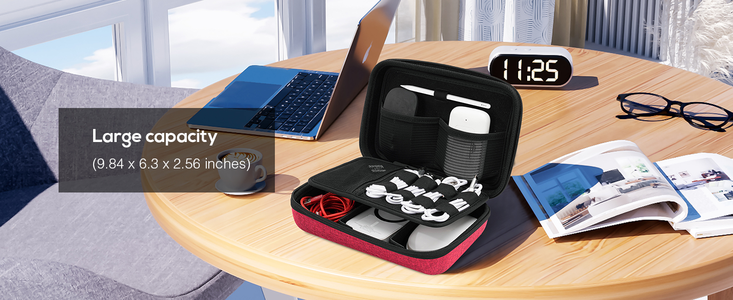 ProCase Hard Travel Electronic Organizer Case