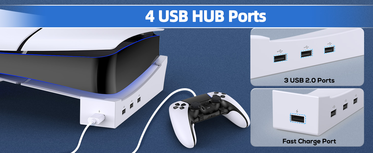 ps5 slim stand and cooling station