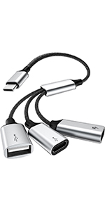 lightning male to usb a female otg audio adapter