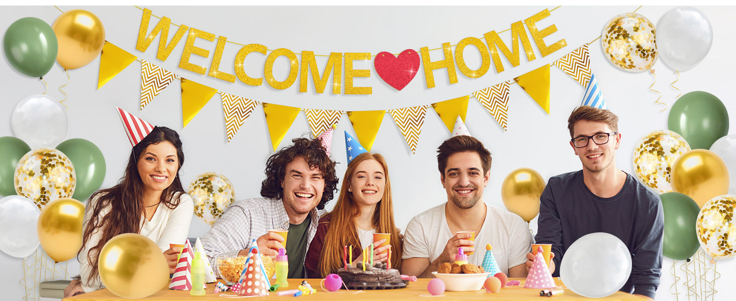 Welcome Home Banner party decoration