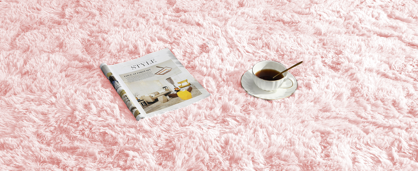 SHAGGY RUG PINK