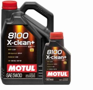 WOL 5W30 Fully Synthetic Engine Oil Motul 8100 X-Clean+ DPF Car Lubricant 4T ACEA C3 106377 Cae Engine Oil (6 L)
