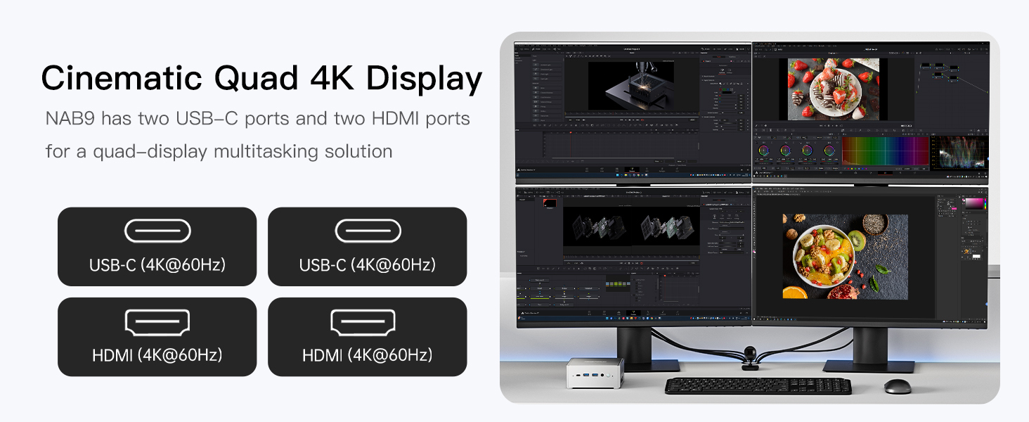 Quad 4k display