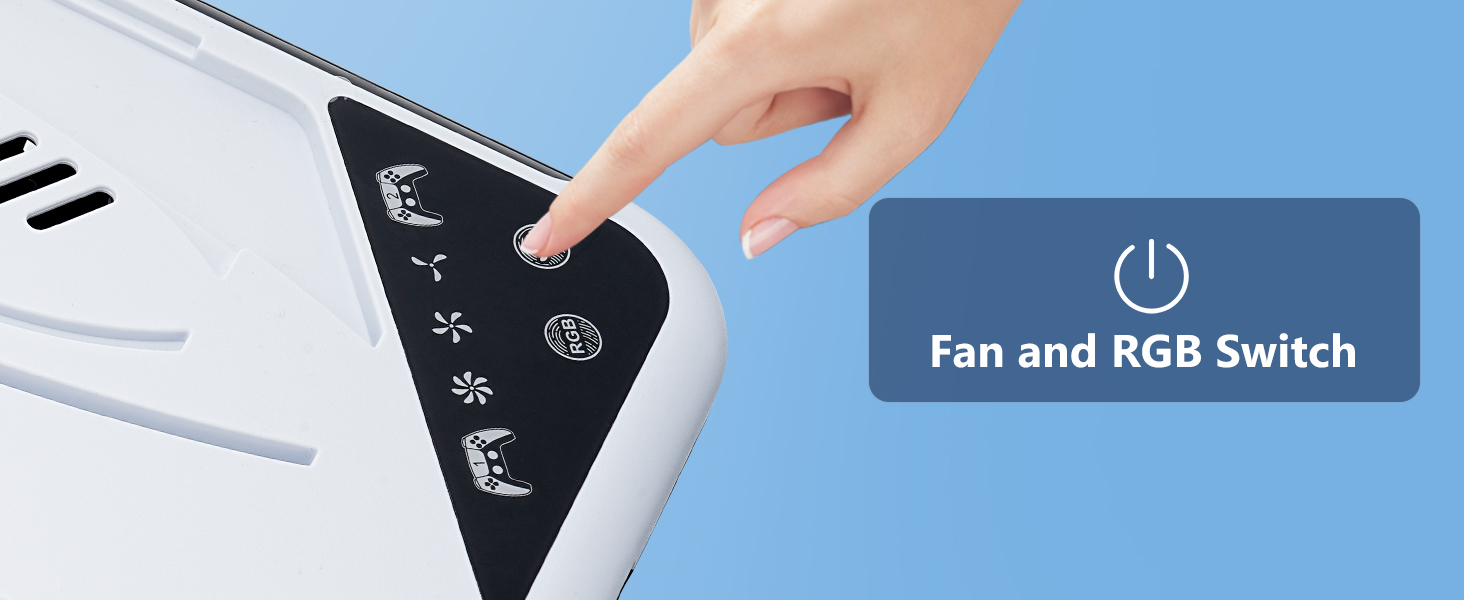 PS5 Slim Stand Cooling Station with Controller Charging Station for Playstation 5 PS5 Accessories