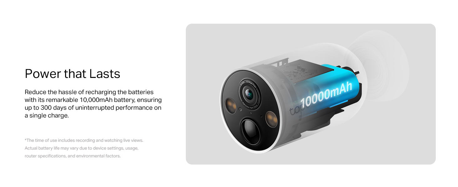 Smart Wire-Free Security Camera,2K QHD Live View,Colour Night Vision,IP66,Solar Panel Supported