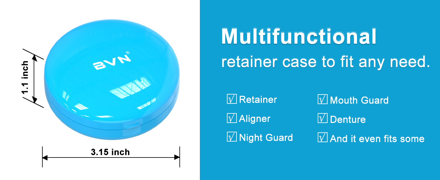 Retainer Case Denture Box Orthodontic Dental Braces Mouth Guard Teeth Night Container Storage Holder