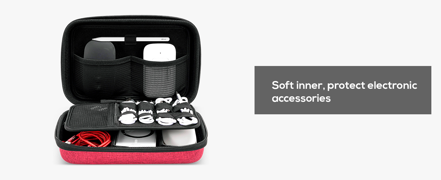 ProCase Hard Travel Electronic Organizer Case