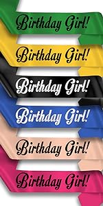 Birthday Girl Sash