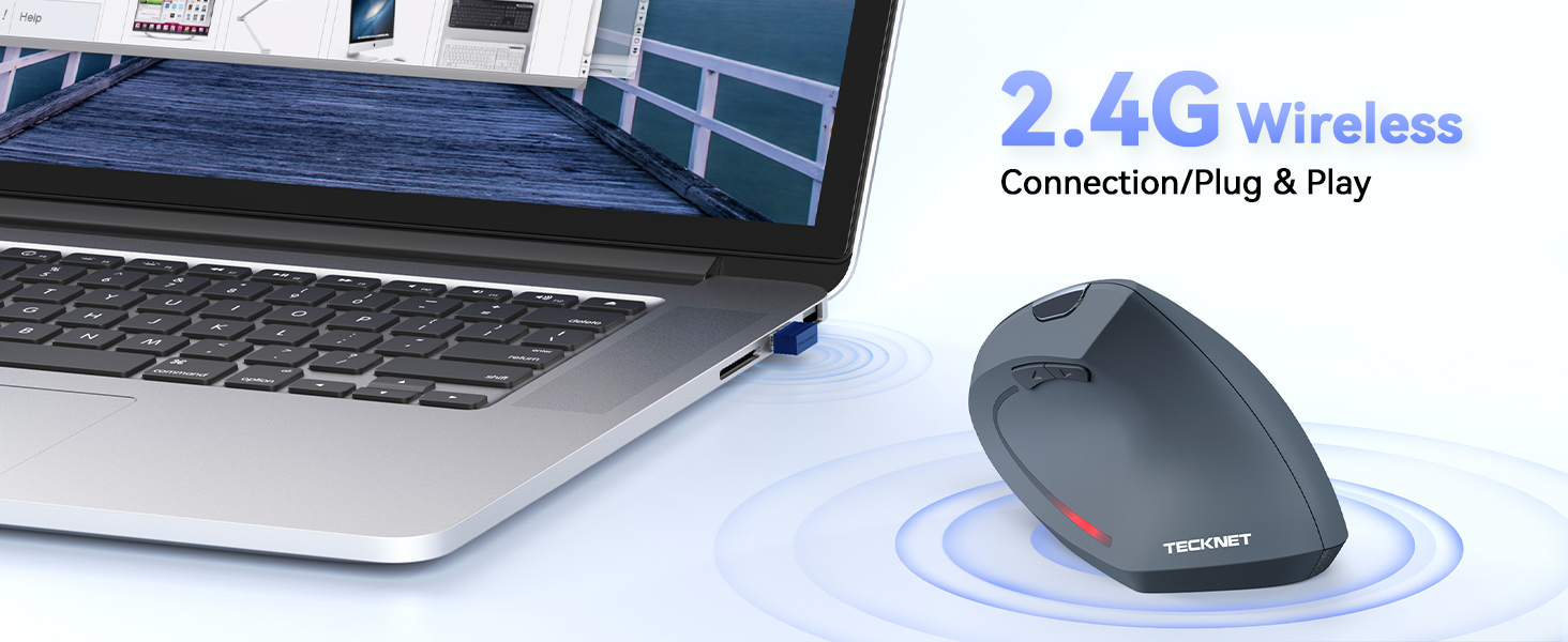 2.4GHz Wireless Vertical Mouse