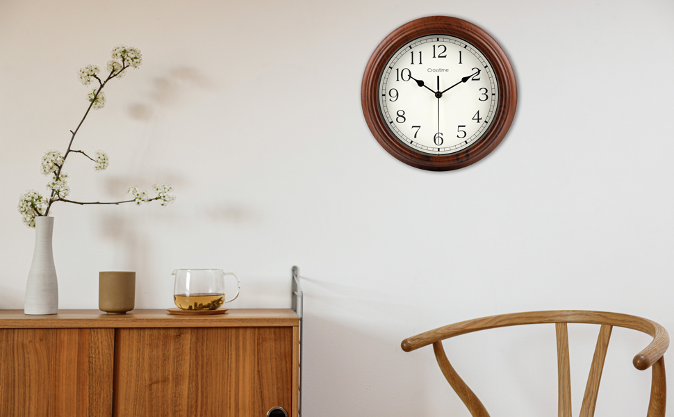 retro wall clock details