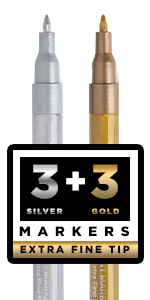 Paint Pens for Rock Painting, Stone, Ceramic, Wine Glass, Wood, Fabric, Canvas, Metal