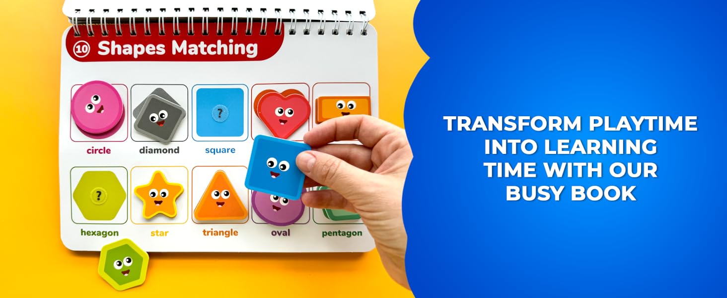 QUOKKA Montessori Busy Book for Toddlers 3-5 Years Old