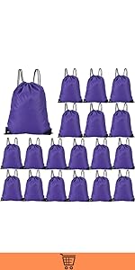 purple Sack Cinch Bag