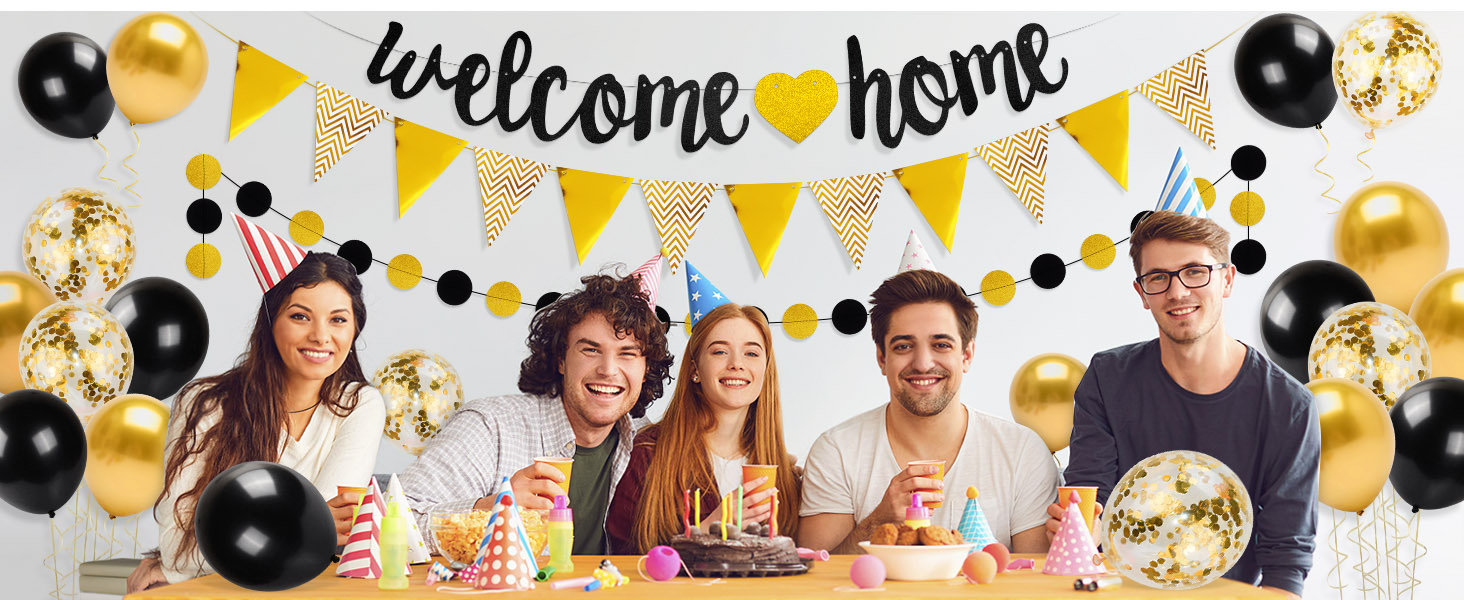 Welcome Home Banner party decoration
