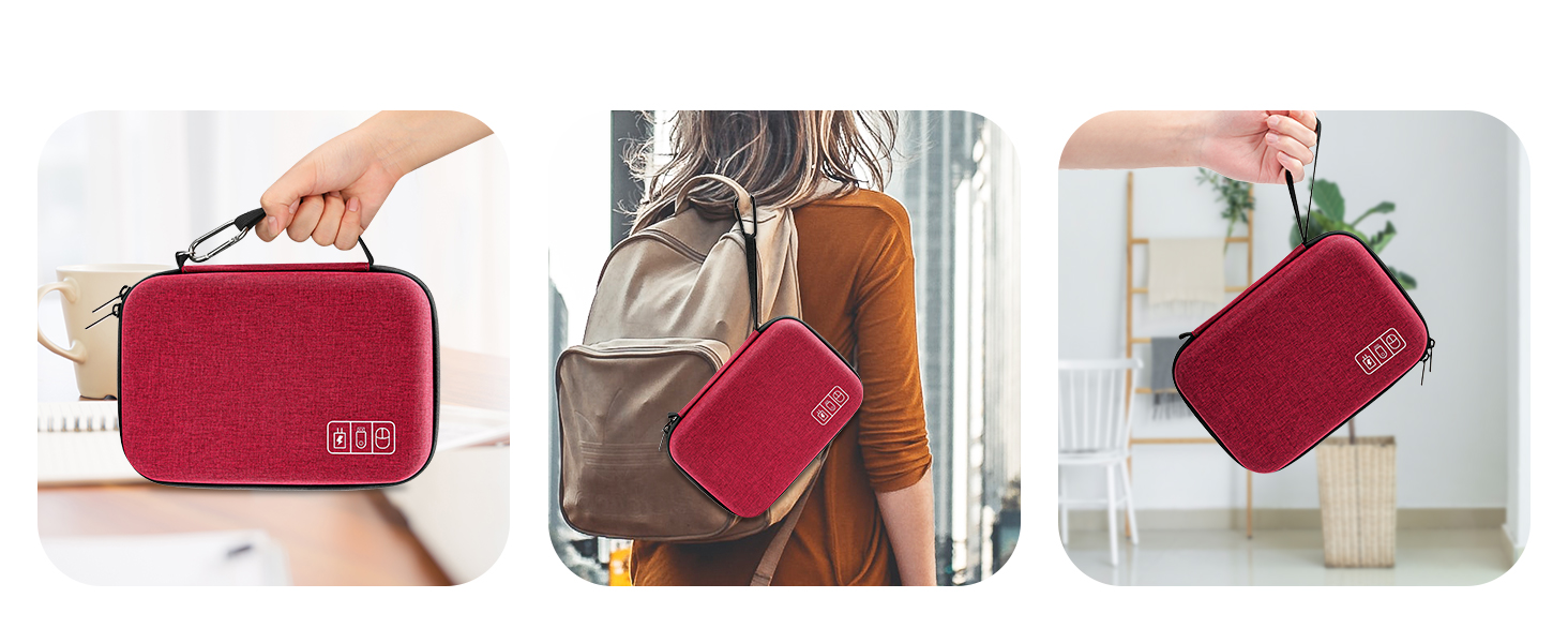 ProCase Hard Travel Electronic Organizer Case