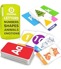 QUOKKA ABC Learning Flash Cards for Toddlers 2-4 Years Old