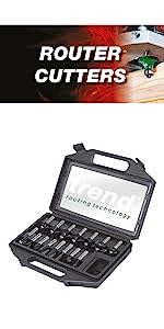 Trend ½ Inch Router Bit Set, SET/SS9X1/2TC
