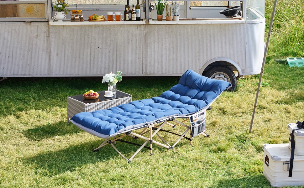 Camping Cot with Mat