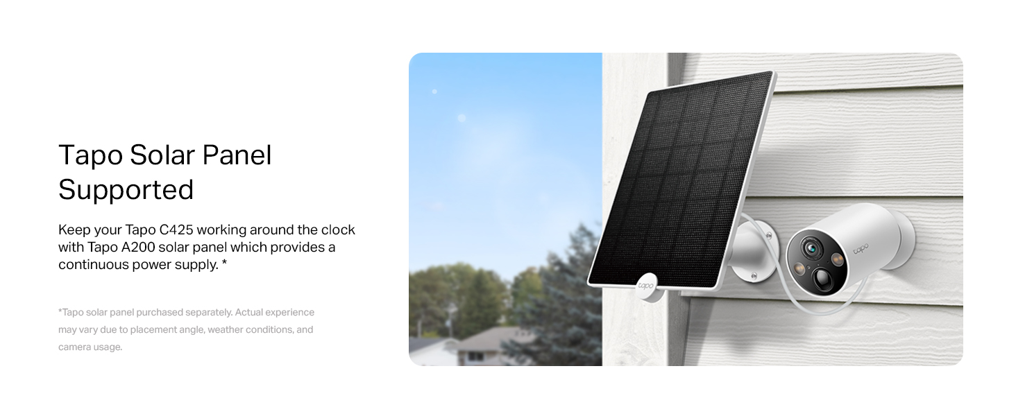 Smart Wire-Free Security Camera,2K QHD Live View,Colour Night Vision,IP66,Solar Panel Supported