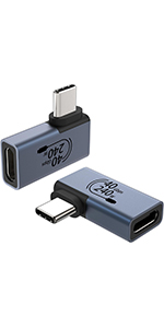 2 Pack 90° USB C Adapter 