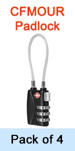 4 pack suitcase padlocks