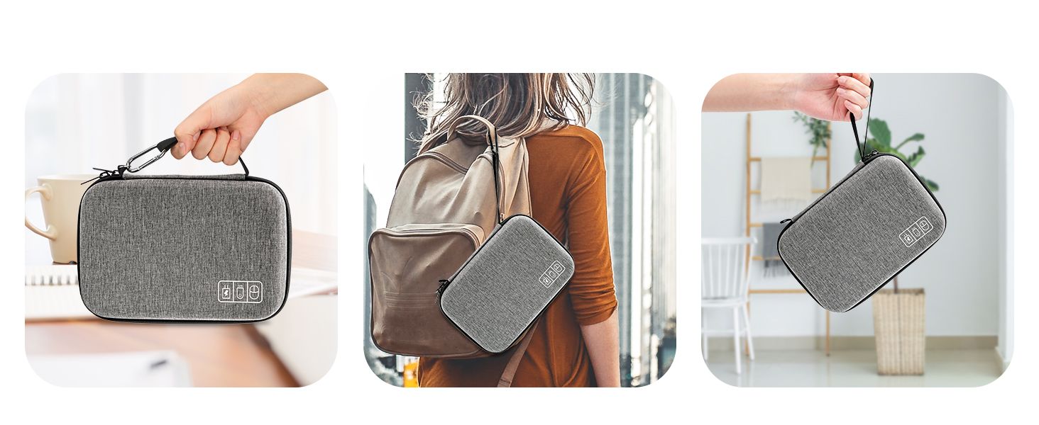 ProCase Hard Travel Electronic Organizer Case