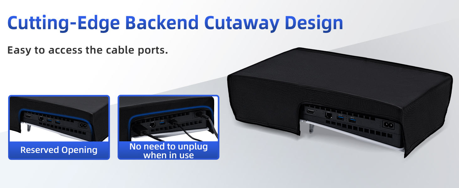 Horizontal PS5 Slim Dust Cover