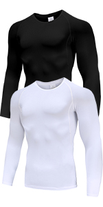 Men's 2 Pack Long Sleeve T Shirts 