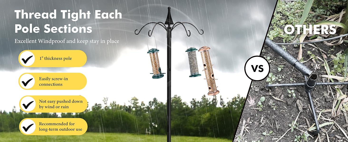 Bird Feeder Hanging Station