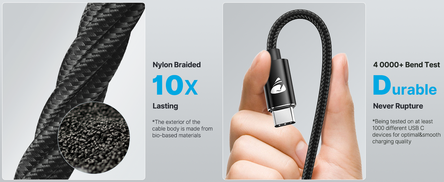 USB C to USB C Cable Fast Charging 2M 100W Type C to Type C Cable C to C Charger Lead