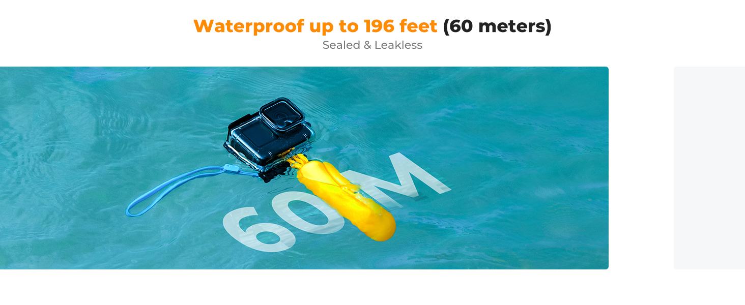 60m waterproof case for gopro