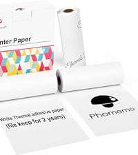 3 Rollen Phomemo Thermopapier 77mm