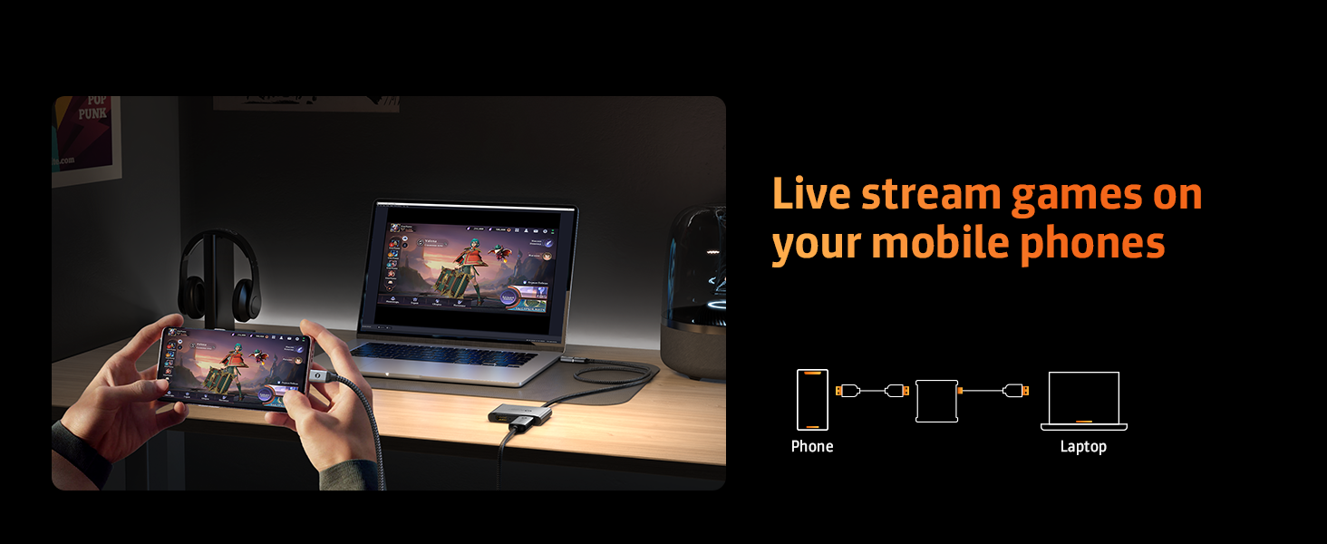 Stream your mobile phone game on PC, make sure you get fast and stable game experience