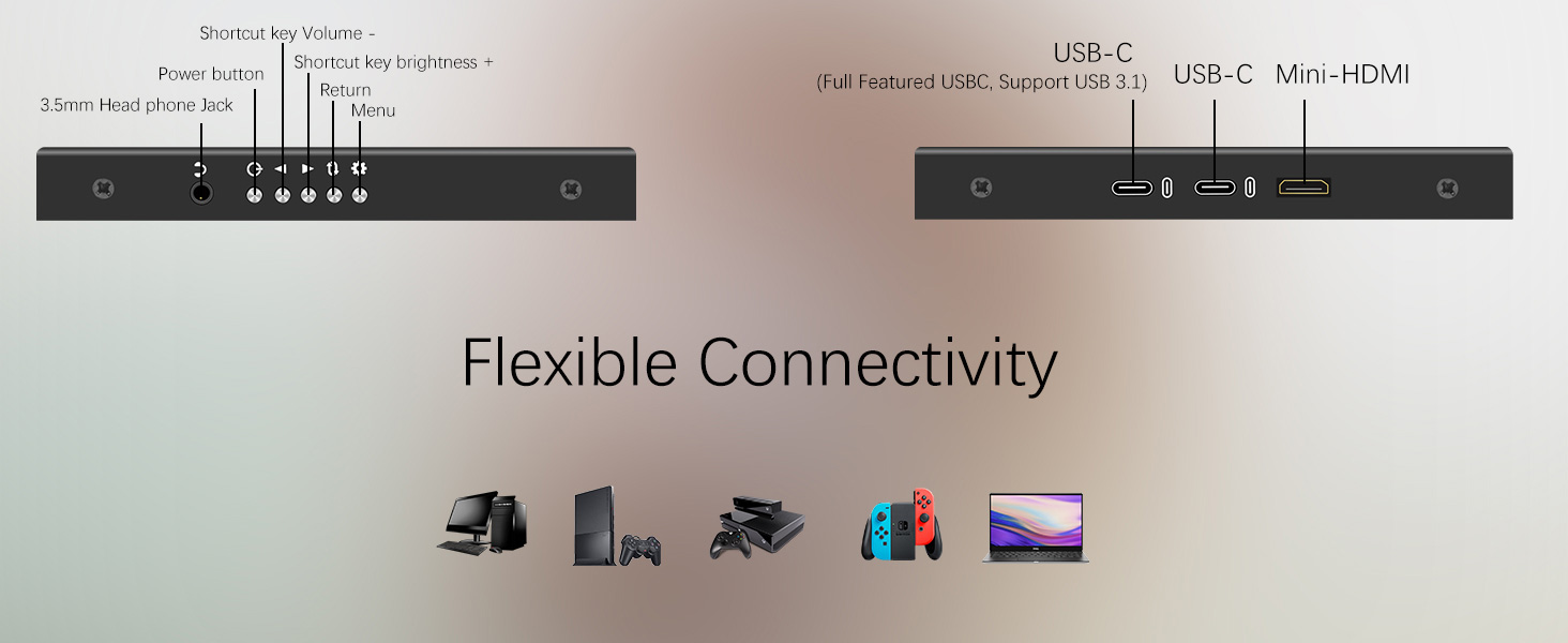 12.3 inch touchscreen monitor