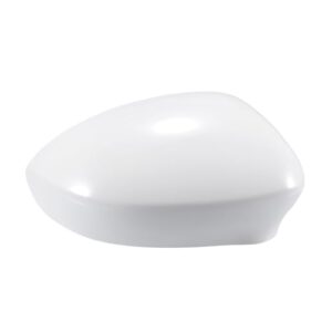 X AUTOHAUX Car Rear View Right Side Mirror Cover Cap Replacement White for Fiat 500 2007-2023 Mirror Guard Covers Exterior Decoration Trims