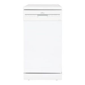 Willow WDW1045W 45cm Freestanding Slimline Dishwasher with Half Load Function