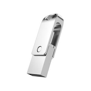 JOIOT USB C Memory Stick 128GB Dual Drive USB-A & USB-C 2-in-1 Type-C Flash Drive Metal USB C Flash Drive Mini OTG Pen Drive for Smartphone Tablet Computer Laptop MacBook Phone 15 iPad Pro and More