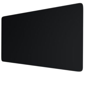 TITANWOLF - XXL Mouse Mat - Mouse Pad 900 x 500 x 3mm –Speed Gaming Mouse Pad - Extra Large - Table Mat Large Size - improved Precision and Speed – Design Black