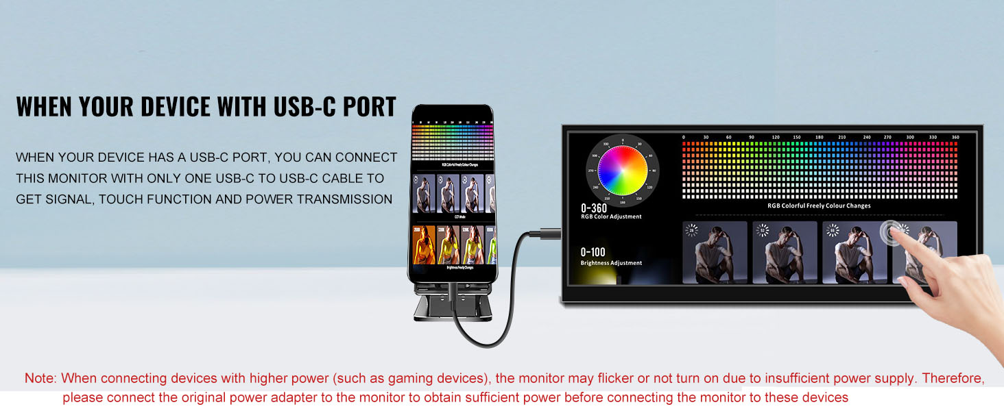 12.3 inch touchscreen monitor