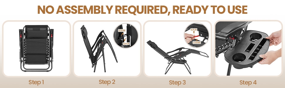 2pcs Zero Gravity Recliners