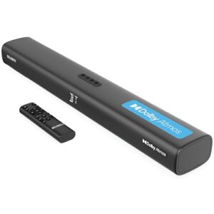 MAJORITY 2.1.2 Dolby Atmos Soundbar | Wall Mountable Bluetooth 3D Sound with 160W Upfiring Speakers | Digital Display