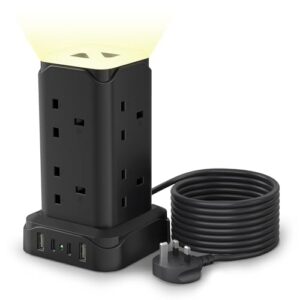 Extension Lead with USB Solts and Night Light
