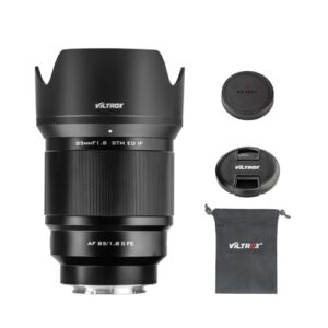 VILTROX 85mm F1.8 FE Full Frame Autofocus Lenses for Sony E Mount Camera Lenses Camera Lenses FE large aperture standard lens compatible for Sony a7 a7C a7III a7RIII a7RIV a7RV a9 a61