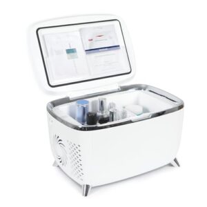 ARTETHYS Mini Fridge for Bedrooms 6L Skincare Beauty Makeup Fridge with USB Power Cosmetic Small Fridge for Home Office Skin Care