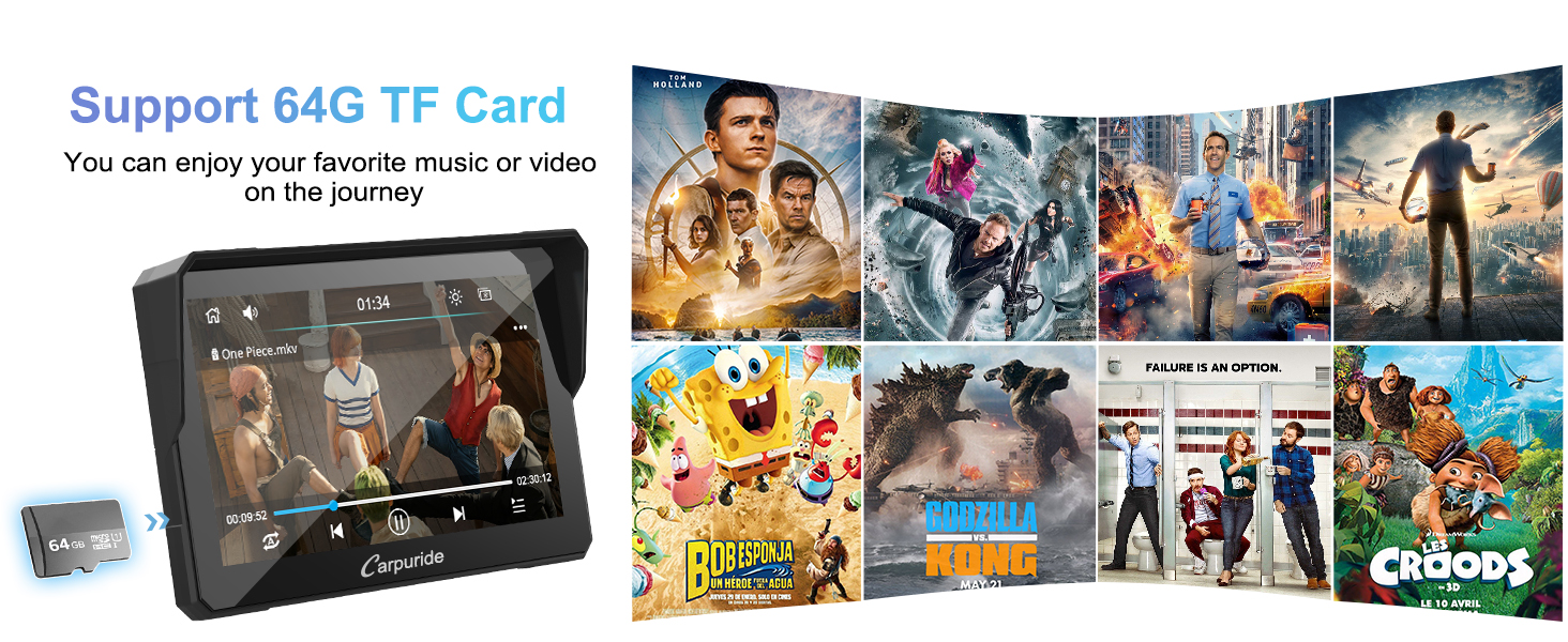 Support 64G TF card